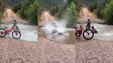 Nepovedené přejetí řeky