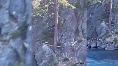 Zaváhání při skoku do vody skončilo pádem na skály