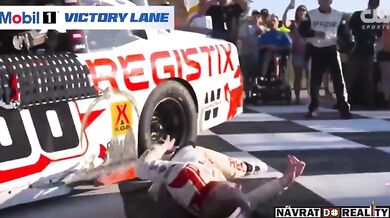 Radostná oslava se změnila v nehodu: lídr NASCAR Connor Zilisch si zlomil klíční kost