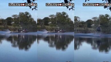 Hasičský vrtulník ve Francii havaroval při nabírání vody na hašení požáru