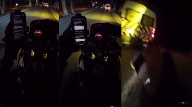 Mobil za řídítka nepatří!