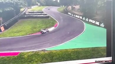 Nehoda motocyklového závodníka Gabriele Giannini na trati