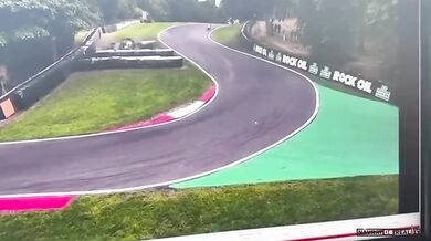 Nehoda motocyklového závodníka Gabriele Giannini na trati