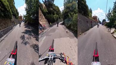 Nevypočítaný skok skončil lehkým zraněním několika bikerů