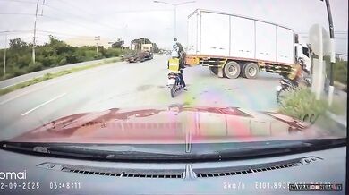 Žena na motorce unikla smrti