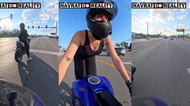 Když se snažíš předvádět před ženskou...