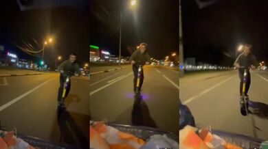 Blbnutí na elektrické koloběžce