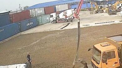 Úrazu elektrickým proudem při betonáži