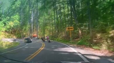 Kuriózní motonehoda