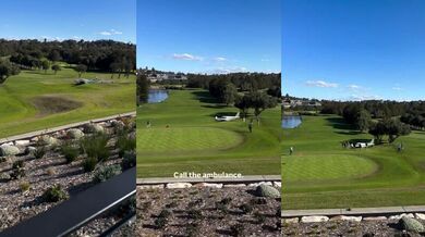 Havarie malého letadla na golfovém hřišti