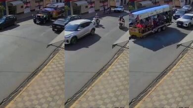 Odtržení přívěsu do vozu způsobilo paniku mezi turisty