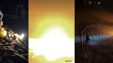 Blbnutí s benzínem na pláži v Bangladéši