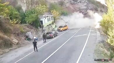 Nebezpečný incident na silnici Kara Haydar