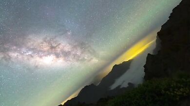 Zachycení rotace Země pomocí zařízení Star Tracker