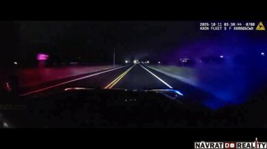 Opilý řidič uvízl v ostnatém drátu a pozvracel zasahujícího policistu po zběsilé honičce