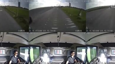 Řidič kamionu ve snaze zabránit nehodě srazil skútraře