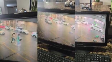 Spadlé elektrické vedení způsobilo smrt ženy při přecházení kaluže vody na silnici