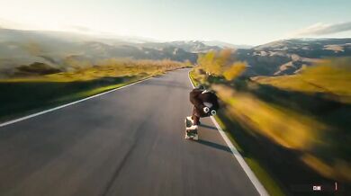 100 km/h na longboardu