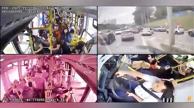 Autobus v Sao Paulu se řítil bez kontroly a smetl více než 15 vozidel