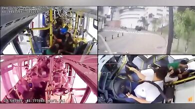 Autobus v Sao Paulu se řítil bez kontroly a smetl více než 15 vozidel