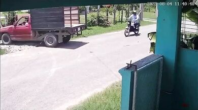 Tragická nehoda motocyklisty v Cunduacánu