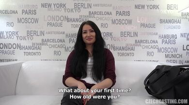 18letá sexy amatérka Barbora na castingu