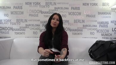 18letá sexy amatérka Barbora na castingu