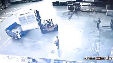 Pracovní nehoda - Rozmáčknutý