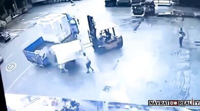 Pracovní nehoda - Rozmáčknutý