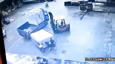 Pracovní nehoda - Rozmáčknutý