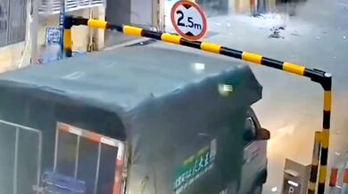 Pokus o projetí skrz výškovou bariéru