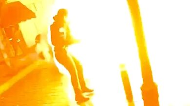 Únik plynu na ulici