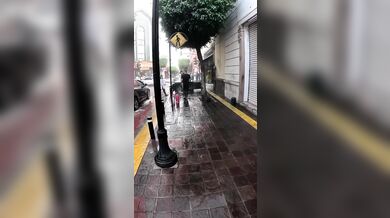 Únik plynu na ulici