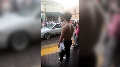 Únik plynu na ulici