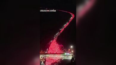 Masivní dopravní zácpa během čínského Zlatého týdne