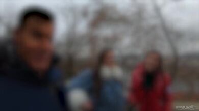 Dvě prsaté české boubelky ve trojce