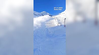 Lavina ve Stubaiských Alpách málem stála život osm lyžařů