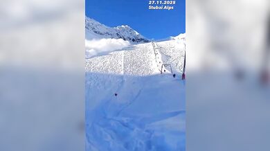 Lavina ve Stubaiských Alpách málem stála život osm lyžařů