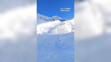 Lavina ve Stubaiských Alpách málem stála život osm lyžařů