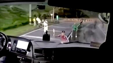 Kamioňák připraven bránit se zločincům