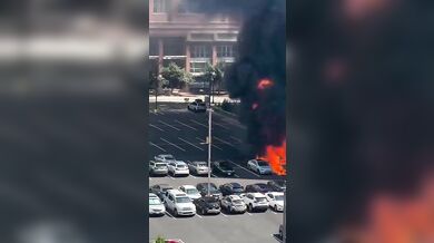 Neočekávaná exploze na parkovišti