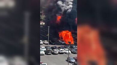 Neočekávaná exploze na parkovišti