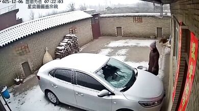 Rychlé odmrazení čelního skla auta...