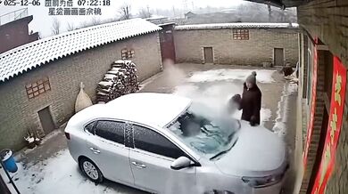 Rychlé odmrazení čelního skla auta...