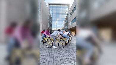 Vynálezce oprášil své jedinečné „cirkulární kolo“ po dvaceti letech