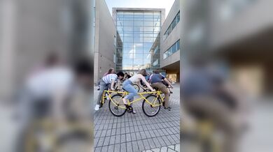 Vynálezce oprášil své jedinečné „cirkulární kolo“ po dvaceti letech