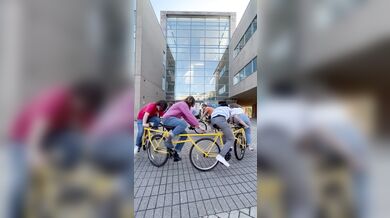 Vynálezce oprášil své jedinečné „cirkulární kolo“ po dvaceti letech