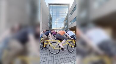 Vynálezce oprášil své jedinečné „cirkulární kolo“ po dvaceti letech