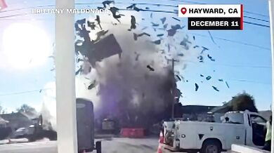 Výbuch plynu v oblasti Sanfranciského zálivu