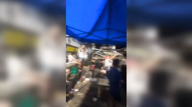 Twerking na basketbalovém koši skončilo pádem